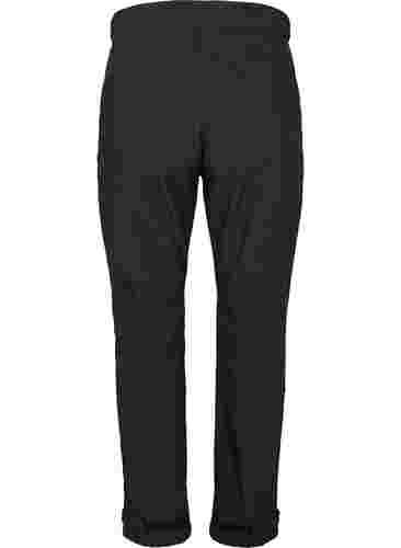 Softshell bukser med justerbar velcro, Black, Packshot image number 1