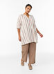 Tunika i bomuld med V-udsk&aelig;ring, Beige, Model image number 1