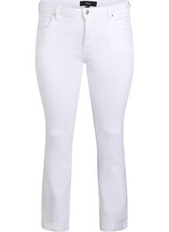 Slim fit Emily jeans med regul&aelig;r talje, Hvid