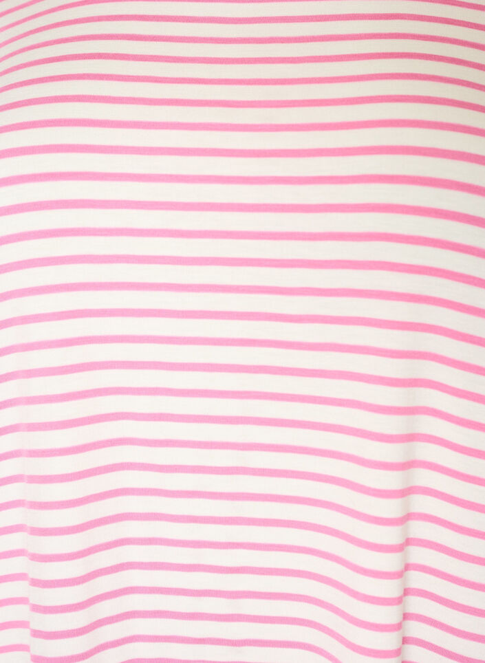 T-shirt med TENCEL&trade; Lyocell og striber , Lyser&oslash;d, Packshot image number 2