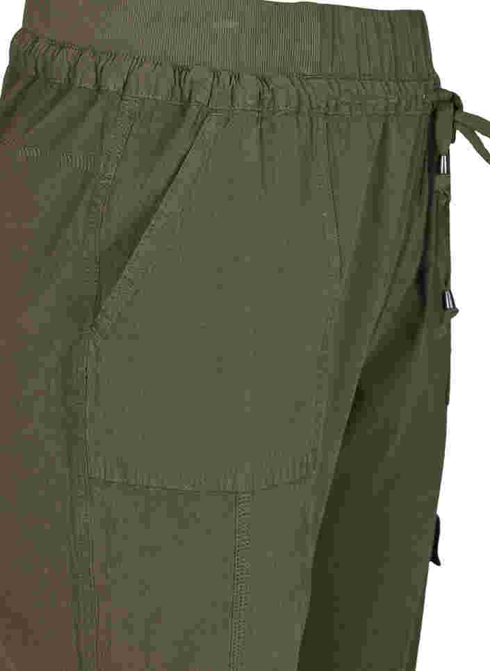 Løse bukser i bomuld, Ivy Green, Packshot image number 2