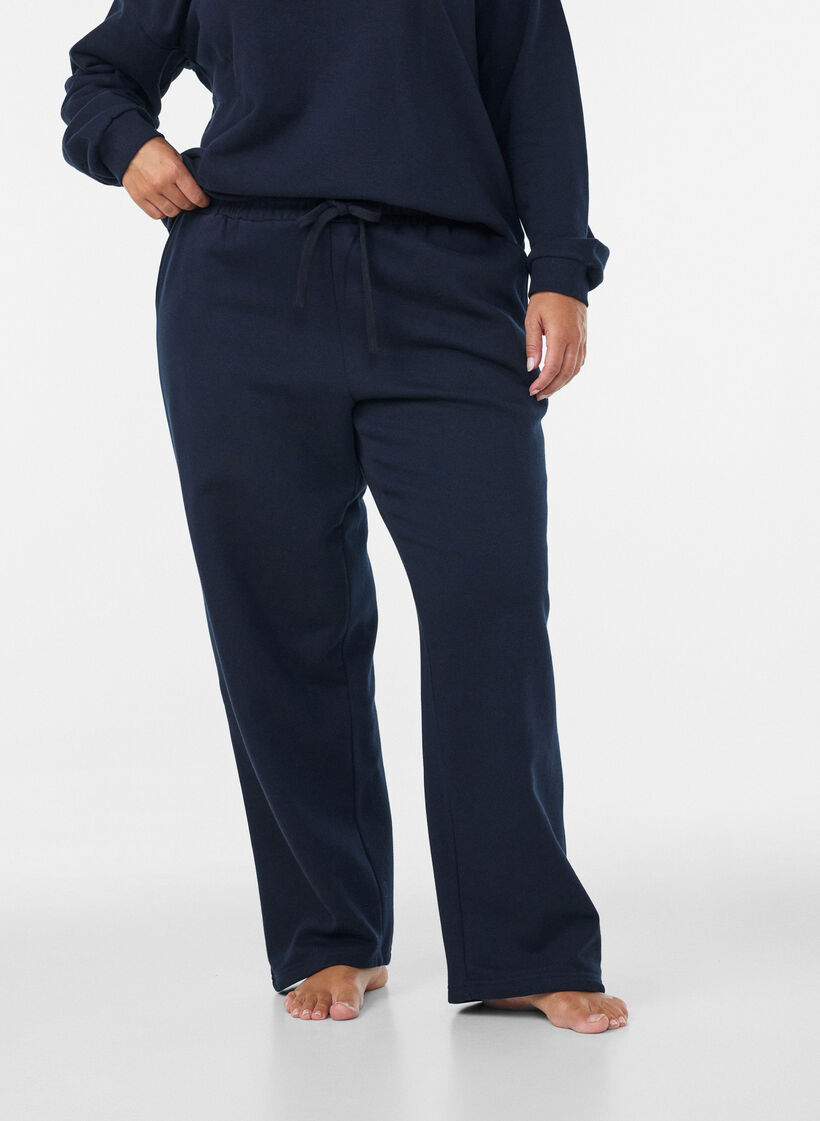 Sweatpants med lommer, Bl&aring;, Model image number 2