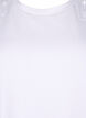 T-shirt i økologisk bomuld med broderidetaljer, Bright White, Packshot image number 2