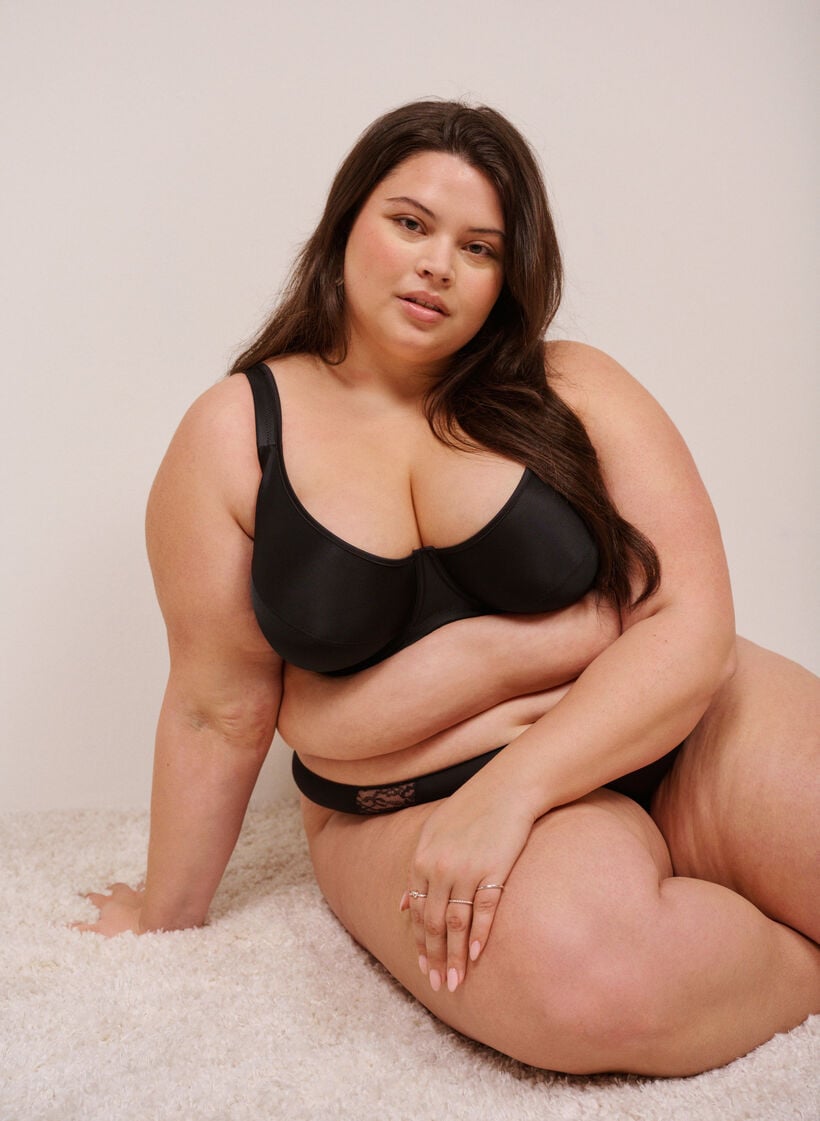 High support bh med formst&oslash;bte sk&aring;le, Sort, Image image number 0