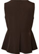N&aring;lestribet vest med peplum, Brun, Packshot image number 1