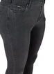 Cropped Amy jeans med lynl&aring;sdetalje, Gr&aring;, Packshot image number 2