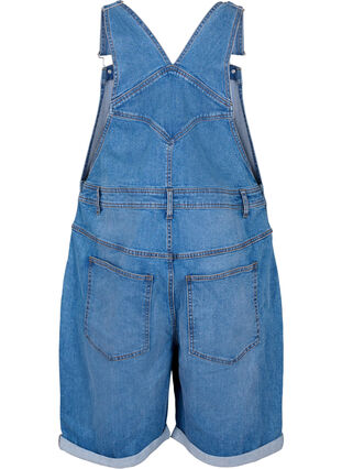Overalls-shorts i denim, Light blue denim, Packshot image number 1