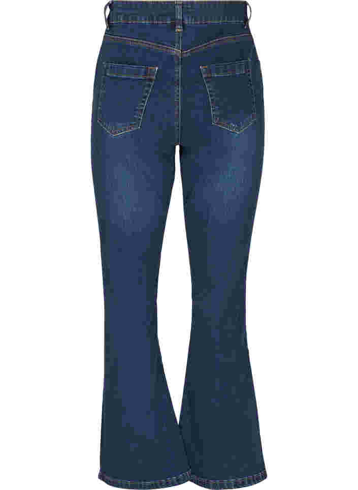 Ellen bootcut jeans med høj talje, Dark Blue, Packshot image number 1