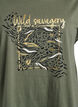 T-shirt med dyreprint og tekst, Thyme W. Wild, Packshot image number 2