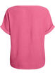 L&oslash;s bluse med korte &aelig;rmer, R&oslash;d, Packshot image number 1