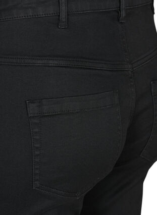 Slim fit Emily shorts med normal talje, Black solid, Packshot image number 3
