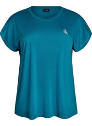 Ensfarvet tr&aelig;nings t-shirt, Gr&oslash;n