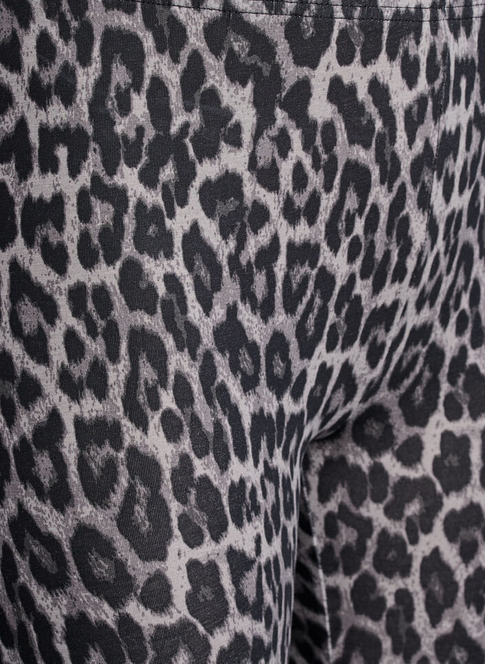 Viskose leggings med leo print, Grå, Packshot image number 2