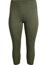 Basis 3/4 leggings i viskose, Gr&oslash;n