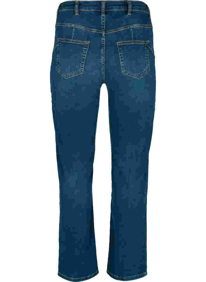 Højtaljede Gemma jeans med push up, Blue denim, Packshot image number 1