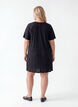 Tunika i jersey med strukturstriber, Sort, Model image number 1