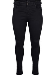 Super slim jeans med høj talje, Black, Packshot