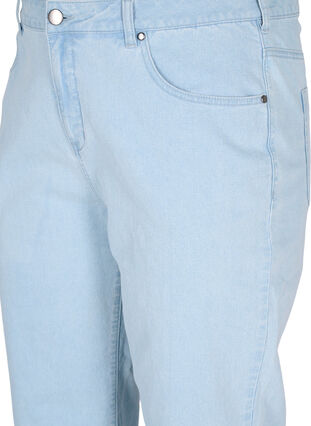 Straight fit Vera jeans med ankellængde, Light blue denim, Packshot image number 2