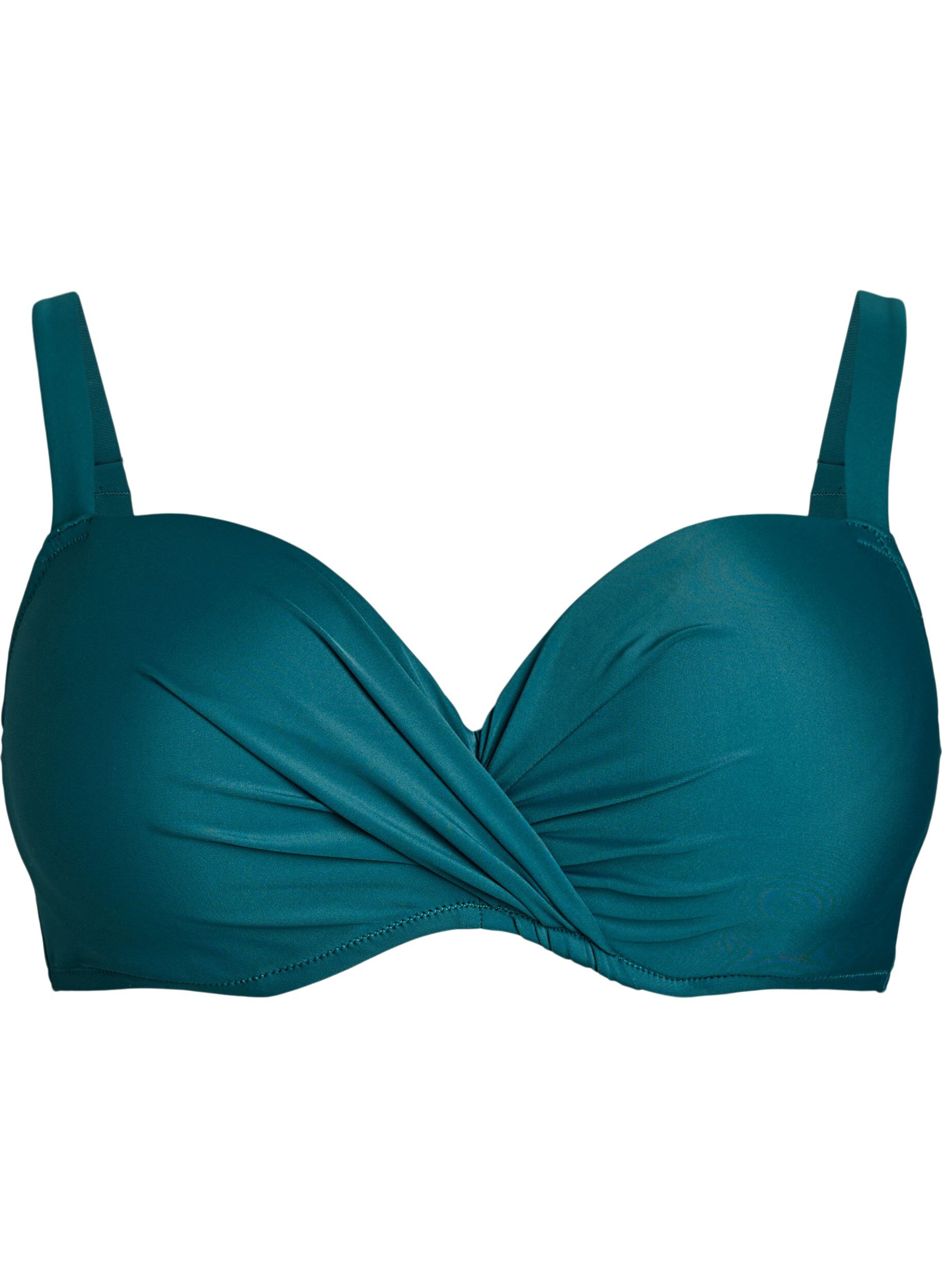 Bikini bh med b&oslash;jle og drapering
