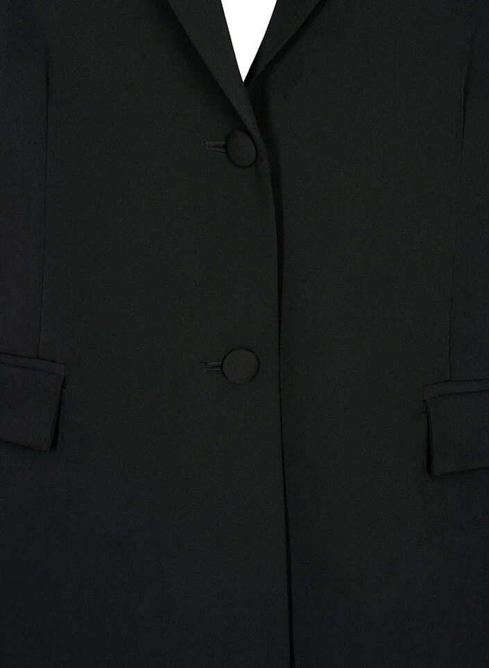 Klassisk blazer med knaplukning, Sort, Packshot image number 2