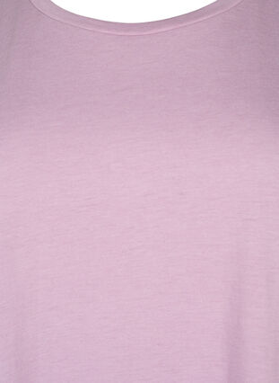 Kortærmet t-shirt i bomuldsblanding, Lavender Mist, Packshot image number 2