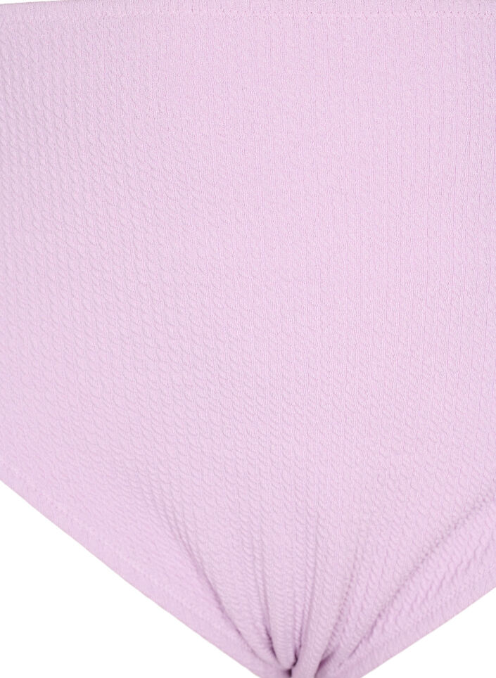 Bikini trusse med crepe struktur, Lilla, Packshot image number 2