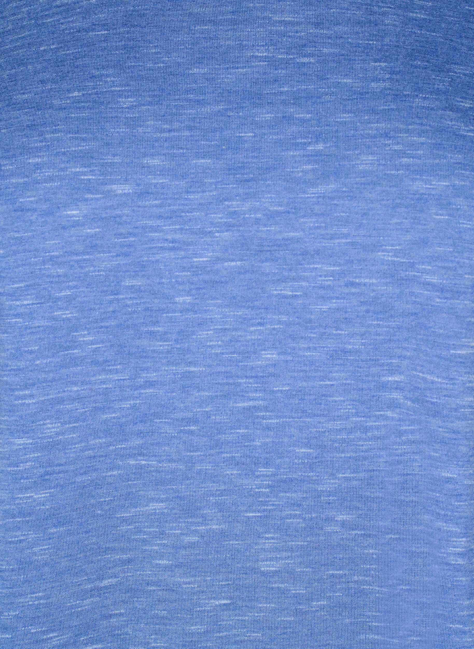 Zizzi L&oslash;s tr&aelig;nings t-shirt med korte &aelig;rmer, Bl&aring;, Packshot image number 2