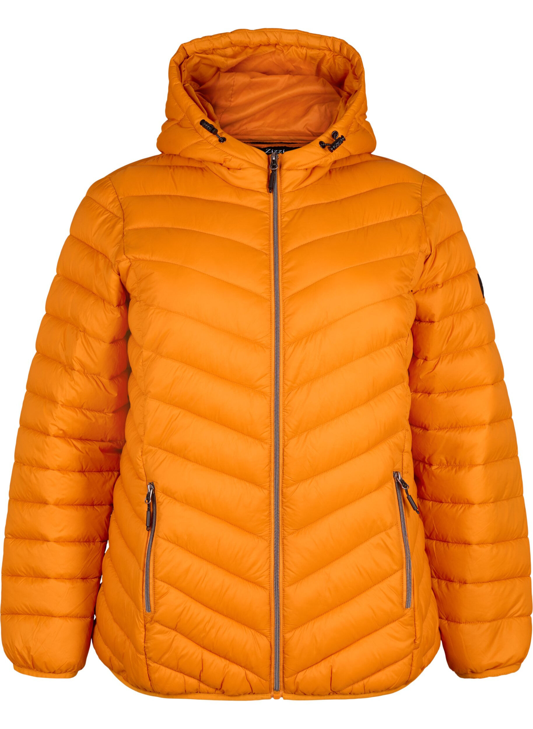 ZizziLetv&aelig;gts jakke med h&aelig;tte, Orange, Packshot image number 0