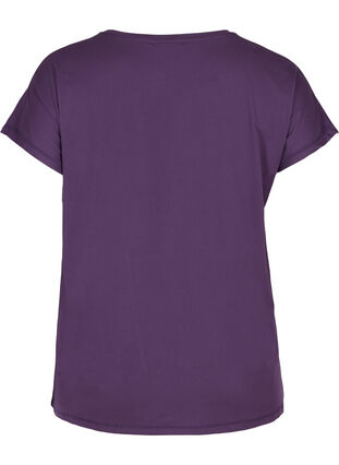 Ensfarvet trænings t-shirt, Blackberry Cordial, Packshot image number 1