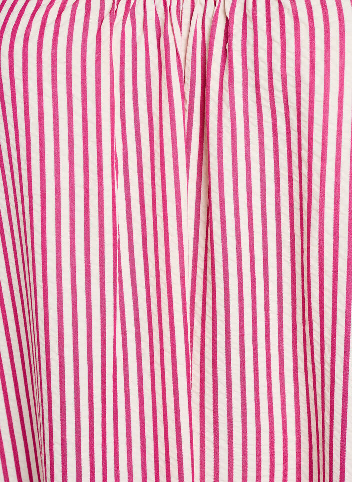 Sommerkjole med striber og A-facon, Lyser&oslash;d, Packshot image number 2