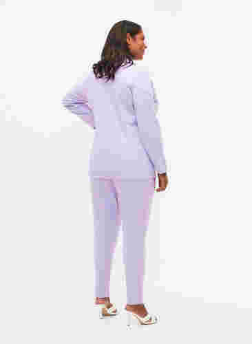 Cropped bukser med lommer, Purple Rose, Model image number 0