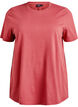 Basis t-shirt i bomuld med rund hals , R&oslash;d, Packshot image number 0