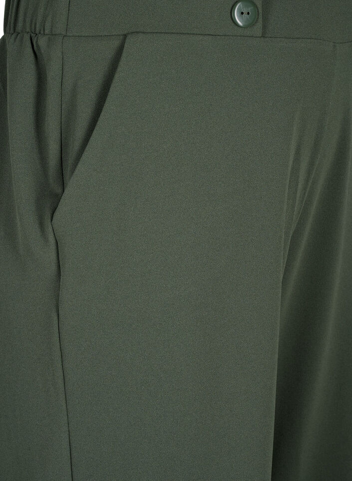 7/8 bukser med l&oslash;s pasform, Gr&oslash;n, Packshot image number 2