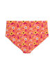 H&oslash;jtaljet bikinitrusse med m&oslash;nster, Orange, Packshot image number 1