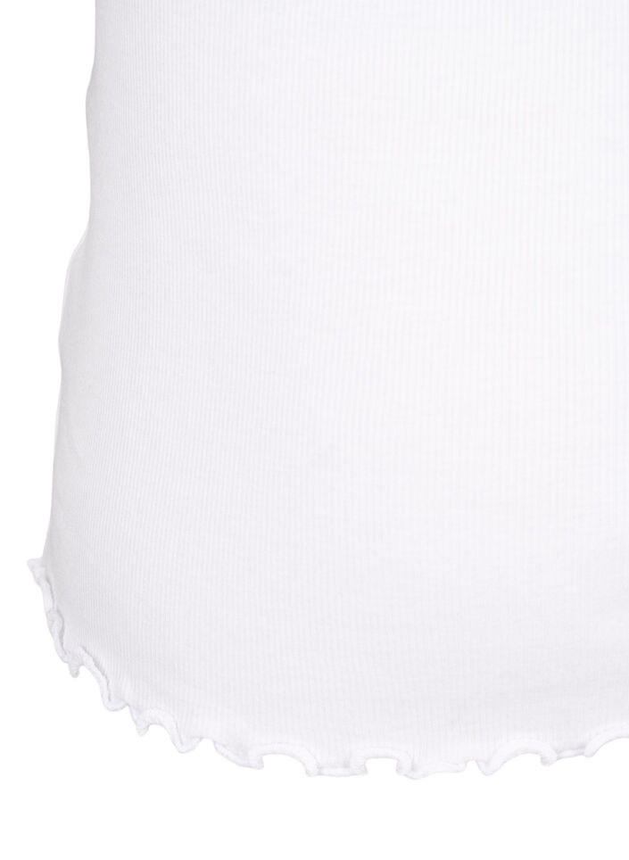 Top med blondekant , Hvid, Packshot image number 3