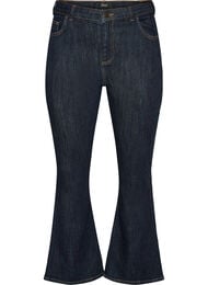 Ellen jeans med h&oslash;j talje og bootcut, Bl&aring;
