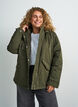 Vatteret parka med aftagelig h&aelig;tte, Gr&oslash;n, Model image number 0