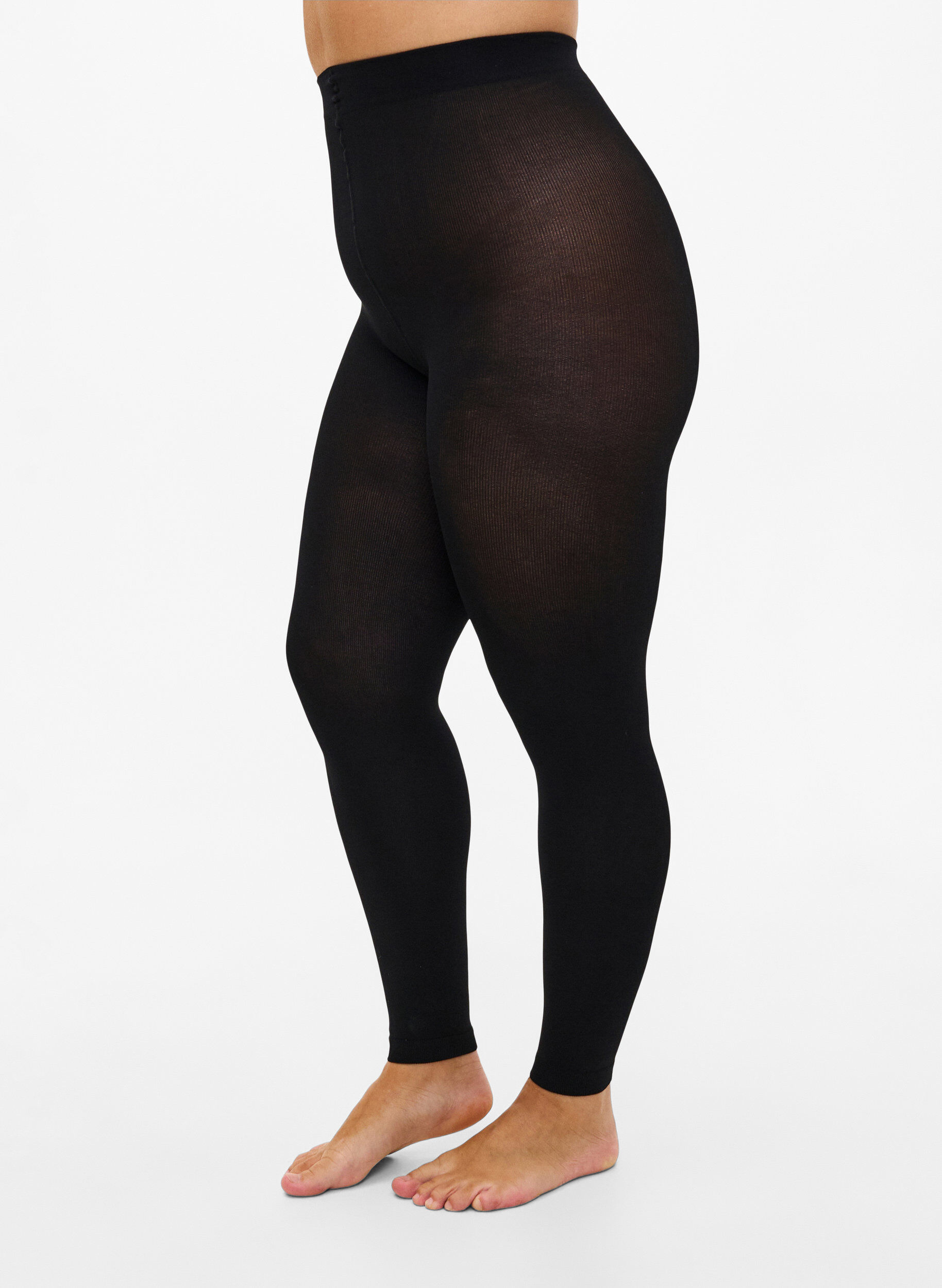 Leggings i 200 denier, Sort, Model