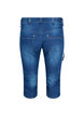 Slim fit capri jeans med lommer, Blå, Packshot image number 1