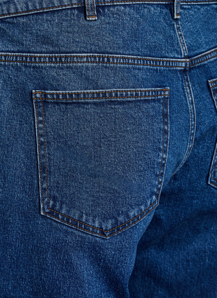 Wide leg jeans med h&oslash;j talje, Bl&aring;, Packshot image number 3