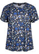 FLASH - T-shirt med blomsterprint, Black Blue Green AOP, Packshot image number 0