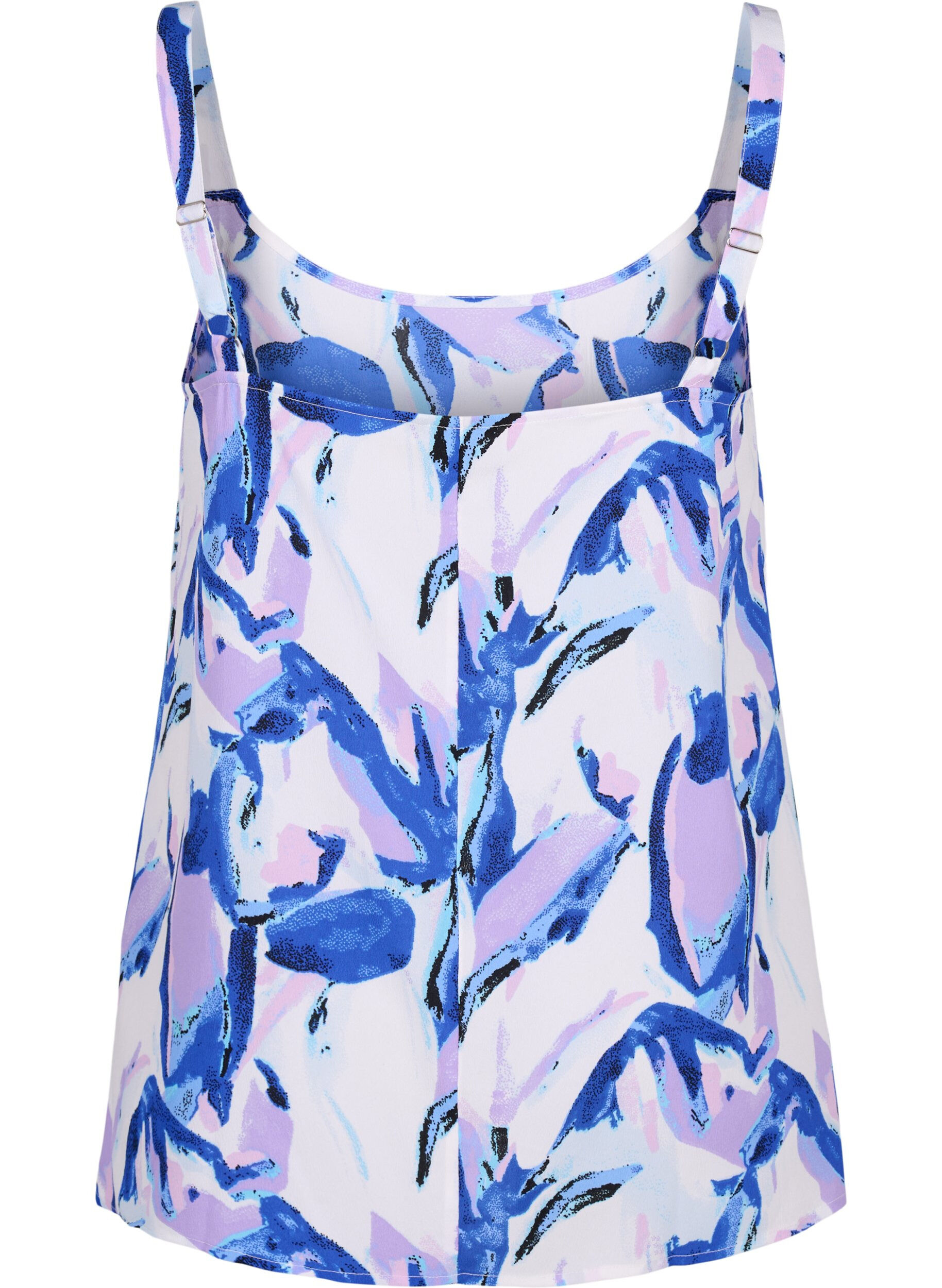 Zizzi FLASH - Top med print, Snow White Flower, Packshot image number 1