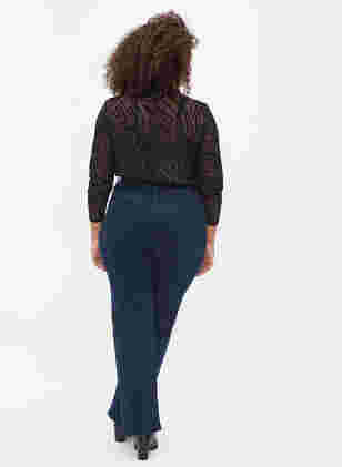 Regular fit Gemma jeans med høj talje, Dark blue, Model