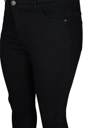 Super slim Amy jeans med høj talje, Black, Packshot image number 2