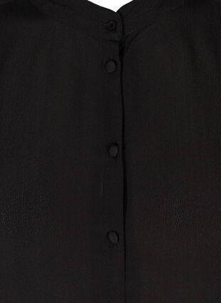 Lang viskose skjorte med perler, Black, Packshot image number 2