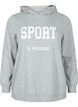 Sweat hættetrøje, Light Grey Melange, Packshot image number 0