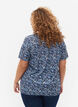 FLASH - Printet t-shirt med v-hals, Blue Green Ditsy, Model image number 1