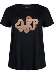 Trænings t-shirt med print, Black w. Graphics