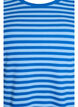 Stribet t-shirt med ribstruktur, Bl&aring;, Packshot image number 2