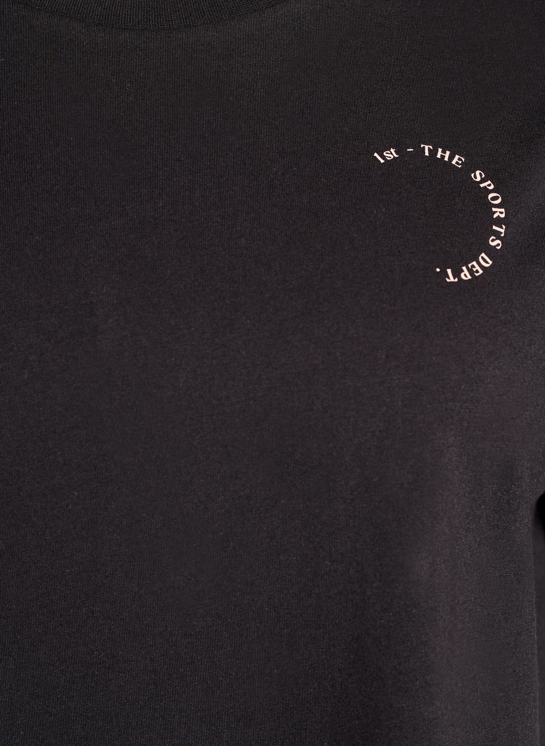 ZizziSporty t-shirt i &oslash;kologisk bomuld, Sort, Packshot image number 2